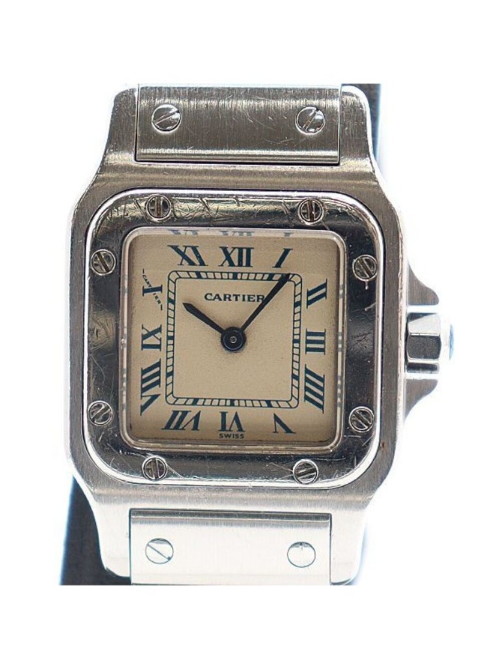 Cartier Santos Galbee Ivory Dial Watch